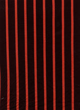 Load image into Gallery viewer, D2052-ST50217 C11 BLACK/RED BRUSH PRINT STRIPES COZY FABRICS DTY
