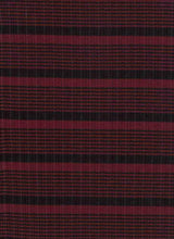 Load image into Gallery viewer, KNT-2233 WINE/BLACK HACHI RIB STRIPES KNITS
