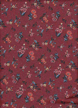 Load image into Gallery viewer, P2243-FL3577 C15 RUST/CORAL RIB PRINT FLORAL
