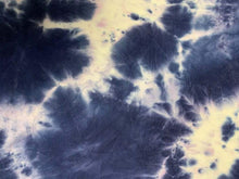 Load image into Gallery viewer, TD1378-1984 WHT/NAVY TIE DYE COTTON SPAN
