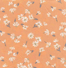 Load image into Gallery viewer, P2243-FL51605-Y C6 ORANGE/WHITE PRINTED RIB KNIT FLORAL
