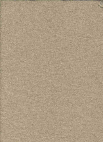 KNT-1869. TAUPE/WHITE KNITS FRENCH TERRY SOLIDS