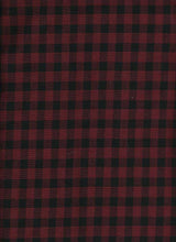 Load image into Gallery viewer, KNT-1866 RED/BLACK PLAIDS DOUBLE KNITS

