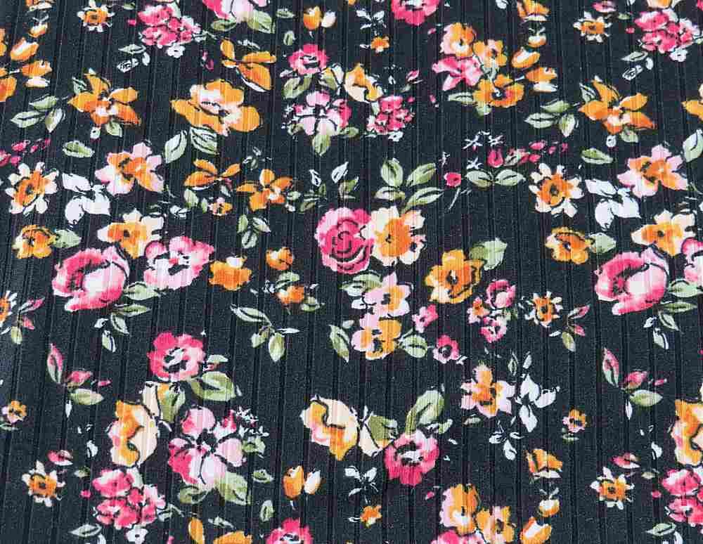 Printed Rib Knit | Search for Fabric – SearchForFabric.Com