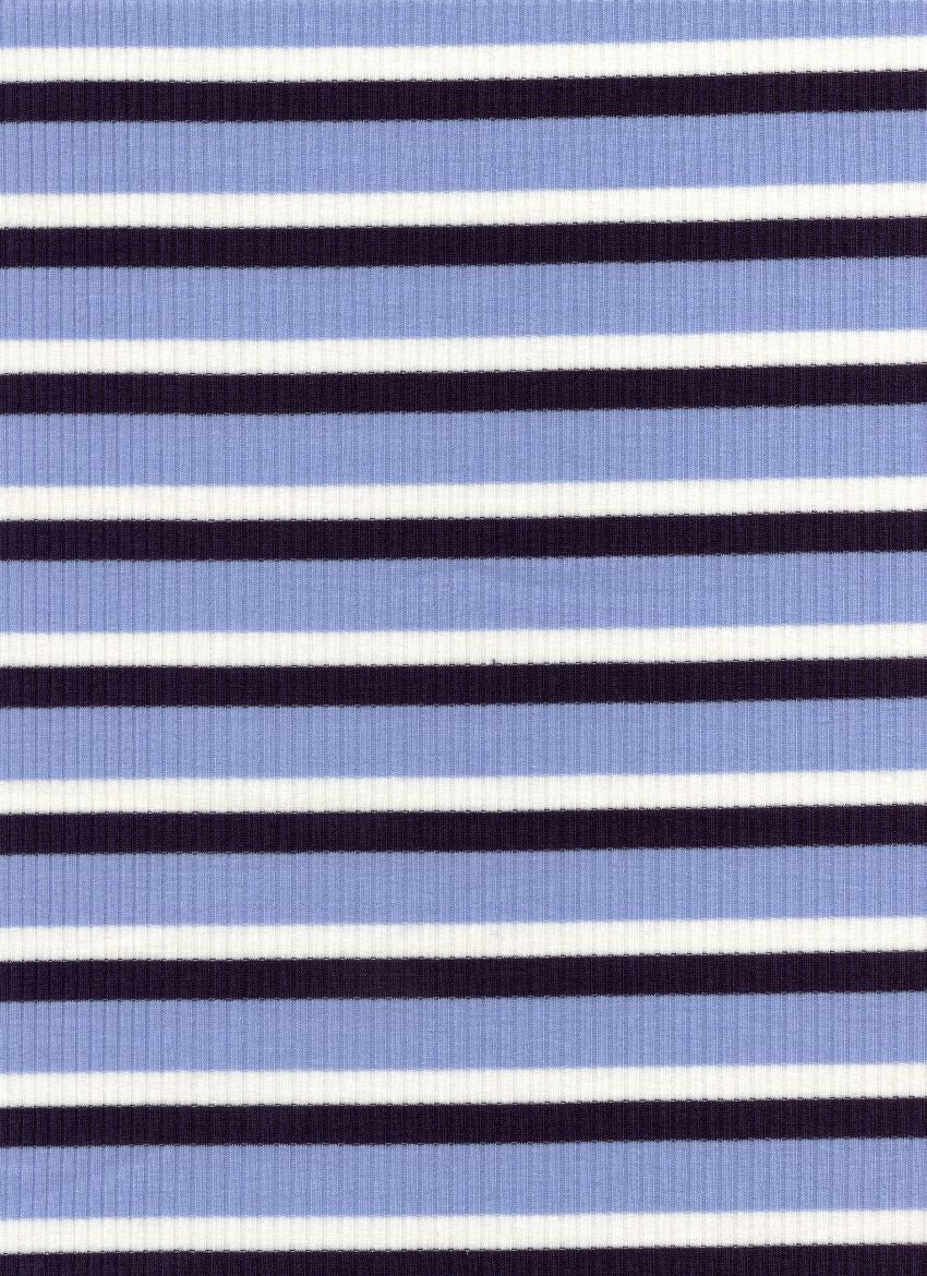 KNT-50206-4x2 Poly Rayon Spandex Yarn Dye Rib Stripe