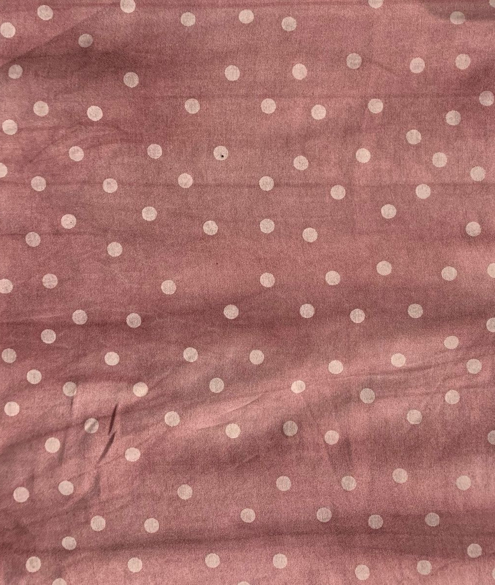 X2011-PD100--100% Rayon Challis Dot Print With Distress Wash