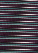 Load image into Gallery viewer, KNT-2212-4x2 Poly Rayon Spandex Yarn Dye Rib Stripe
