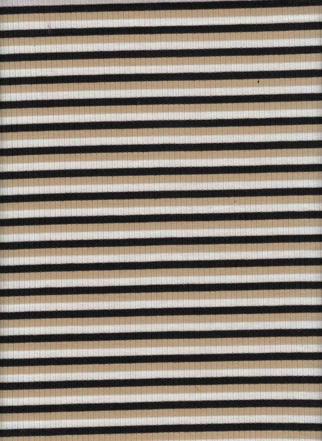 KNT-2053--4x2 Poly Rayon Spandex Yarn Dye Rib Stripe