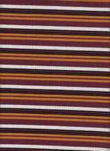 Load image into Gallery viewer, KNT-2213--4x2 Poly Rayon Spandex Yarn Dye Rib Stripe
