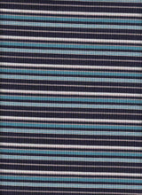 Load image into Gallery viewer, KNT-2200-3375-4x2 Poly Rayon Spandex Yarn Dye Rib Stripe
