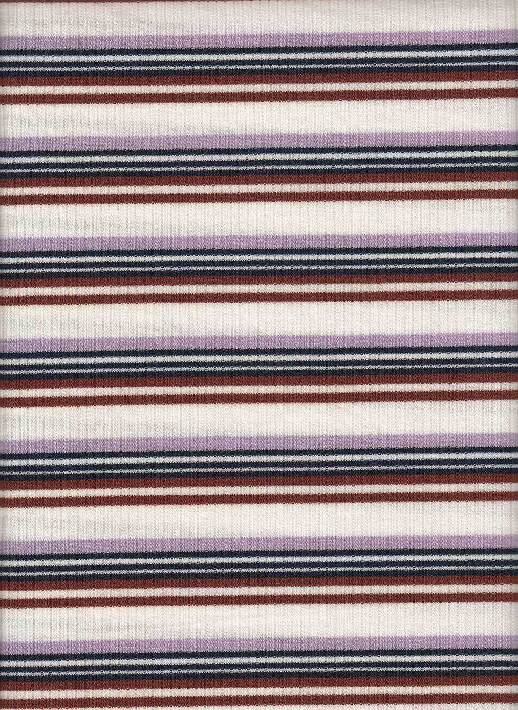 KNT-2200-50245-4x2 Poly Rayon Spandex Yarn Dye Rib Stripe