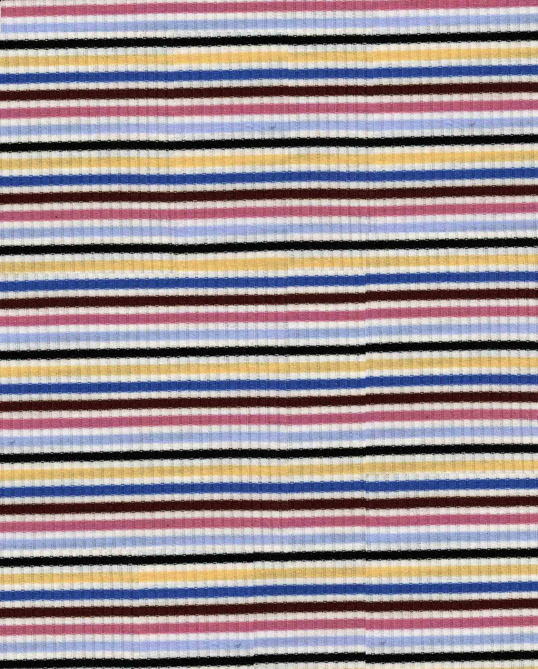 KNT-2500-50479-4x2 Poly Rayon Spandex Yarn Dye Rib Stripe