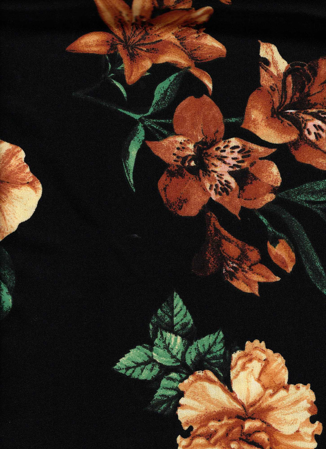 D2052-FL50919--Brush Flower Print