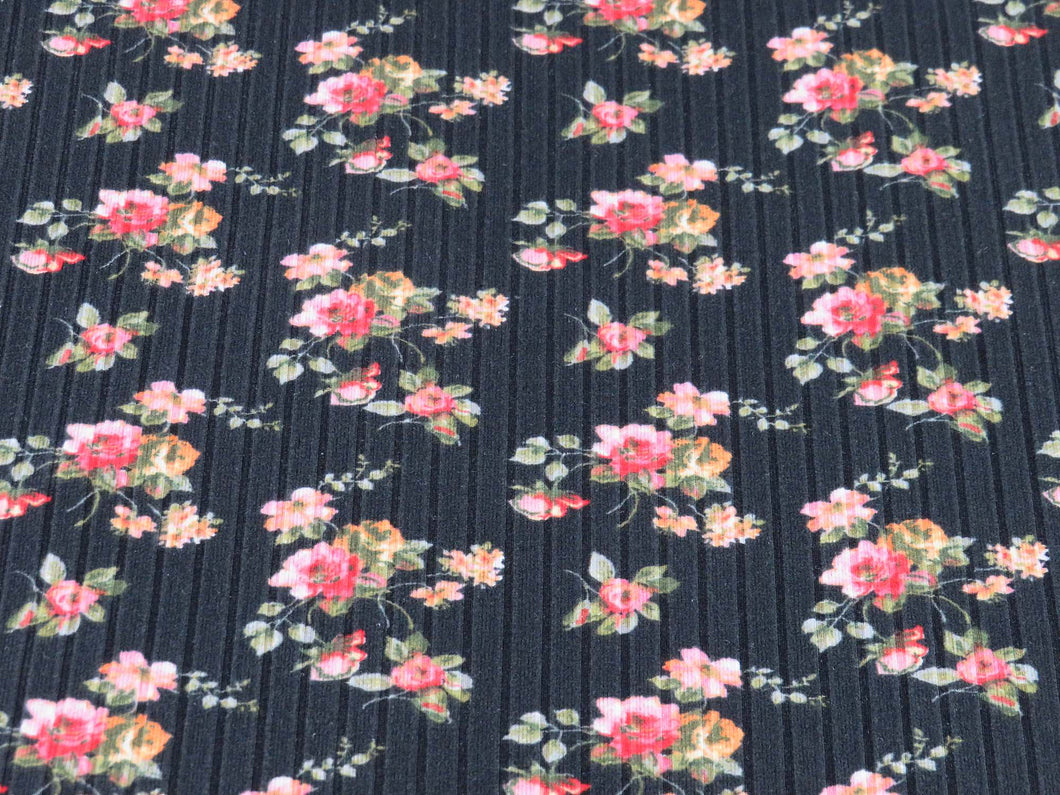 P3032-FL51298-Y-8x5 Yummy Rib Flower Print