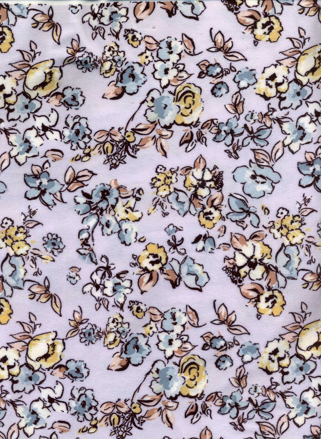D2052-FL51300--Brush Flower Print