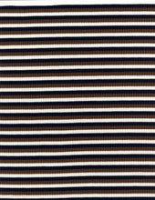 Load image into Gallery viewer, KNT-2053--4x2 Poly Rayon Spandex Yarn Dye Rib Stripe
