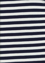 Load image into Gallery viewer, KNT-1838--2x1 Rayon Spandex Yarn Dye Rib Stripe
