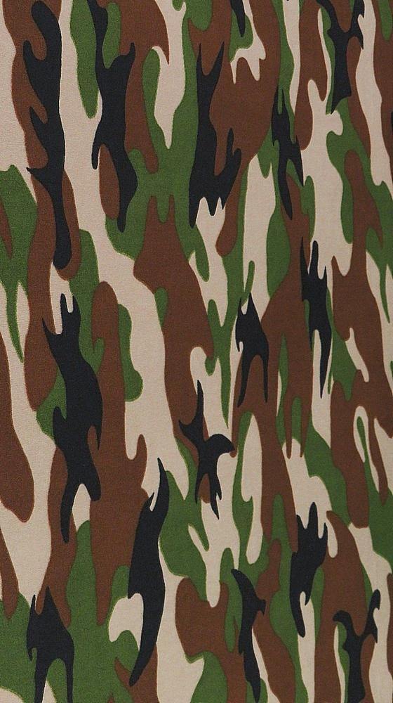DTY Brush Camo Army Print Fabric
