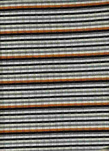 Load image into Gallery viewer, KNT-2078 BLACK/MUSTARD RIB STRIPES KNITS
