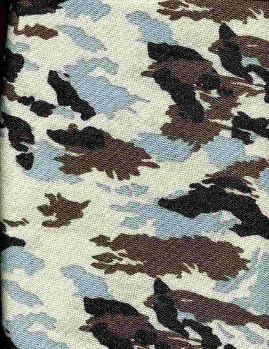 F2398-AN3432 ARMY/SAGE FRENCH TERRY PRINTS