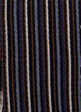 Load image into Gallery viewer, KNT-3375BR NAVY/CARAMEL RIB STRIPES HACHI KNITS
