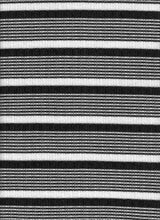 Load image into Gallery viewer, KNT-2233 IVORY/BLACK HACHI RIB STRIPES KNITS
