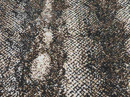 DTY Brush Animal Snake Print Fabric