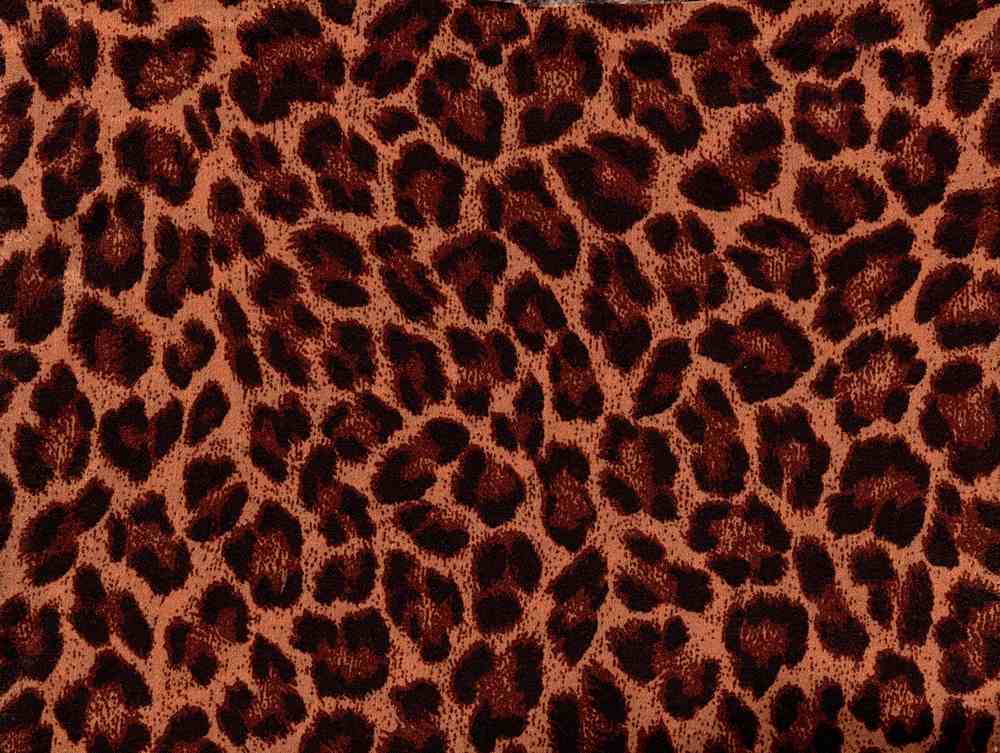 animal satin woven print