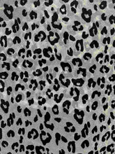 Load image into Gallery viewer, animal print flocking mesh fabric
