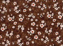 Load image into Gallery viewer, D2052-FL51472 C6 BROWN/RUST BRUSH PRINT FLOWERS DTY

