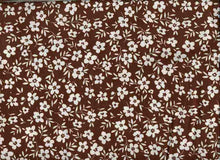 Load image into Gallery viewer, D2052-FL51483 C6 BROWN/IVORY BRUSH PRINT FLOWERS DTY
