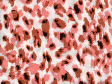 Load image into Gallery viewer, S2554-AN51206 C2 CORAL/BROWN SATIN WOVEN PRINT
