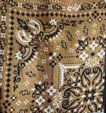 Load image into Gallery viewer, S2554-SC51535 C6 BROWN/BLK SATIN WOVEN PRINT
