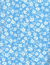Load image into Gallery viewer, D2052-FL51483 C19 BLUE/IVORY BRUSH PRINT FLOWERS DTY

