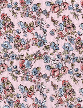 Load image into Gallery viewer, P2243-FL51300-Y C18 PINK/BLUE PRINTED RIB KNIT FLORAL
