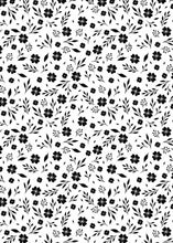Load image into Gallery viewer, D2052-FL51508 C30 IVORY/BLACK BRUSH PRINT FLOWERS DTY
