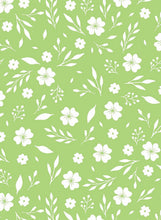 Load image into Gallery viewer, D2052-FL51508 C33 LIME/IVORY BRUSH PRINT FLOWERS DTY
