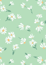 Load image into Gallery viewer, D2052-FL51605 C8 SAGE/WHITE BRUSH PRINT FLOWERS DTY

